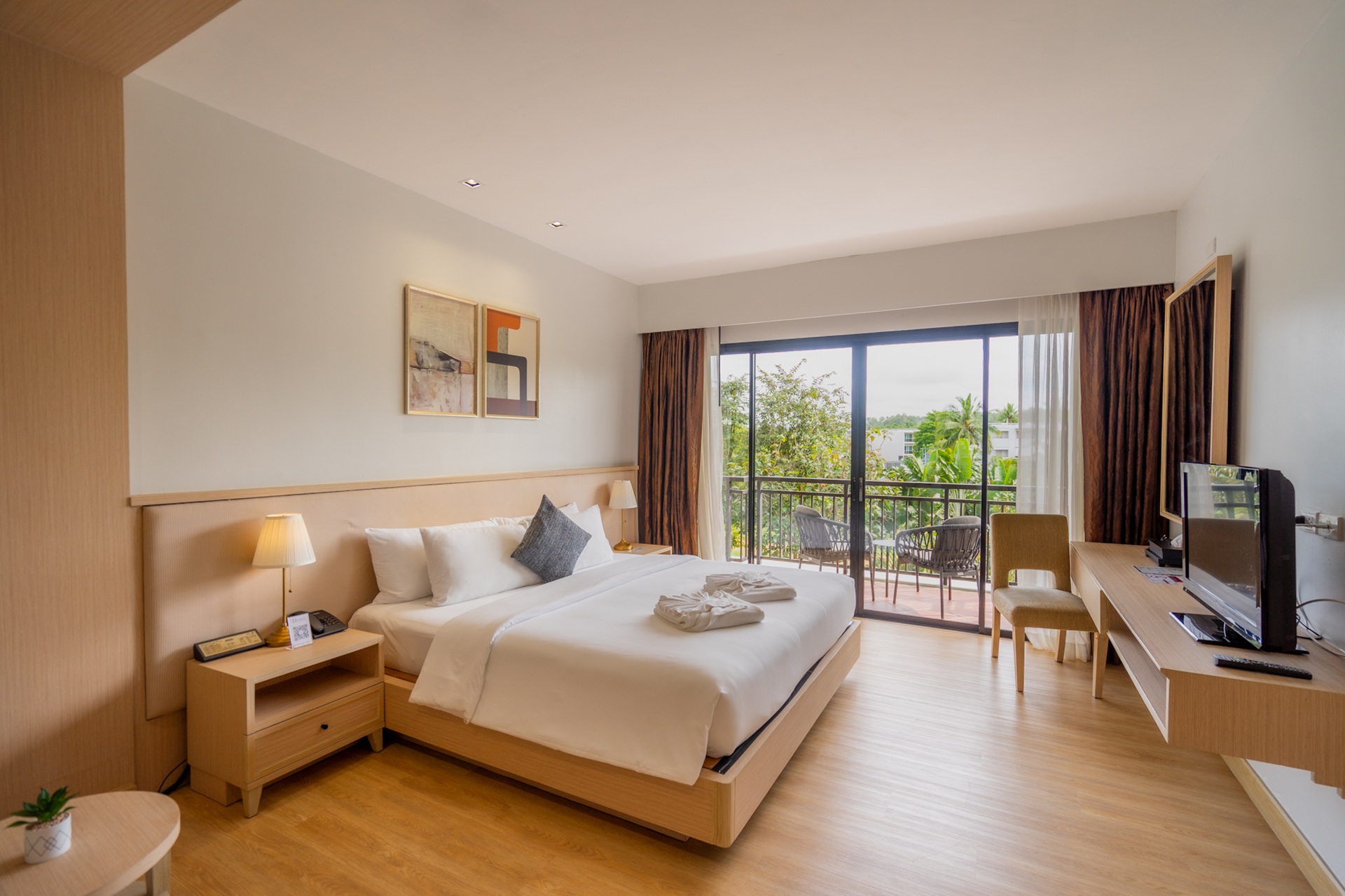 Deluxe Pool View Room at Estella Mai Khao Beach Resort in Phuket